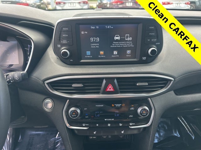 2019 Hyundai Santa Fe SEL 21/27 City/Highway MPG